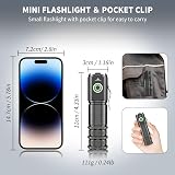 Wind&Moon Small Powerful Rechargeable Torch 5 Modes IPX5 USB-C Magnetic Clip view 6