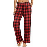 Ekouaer Pajama Pants for Women Soft Comfy Pajama Bottoms Casual Stretch Wide Leg Pants with Pockets