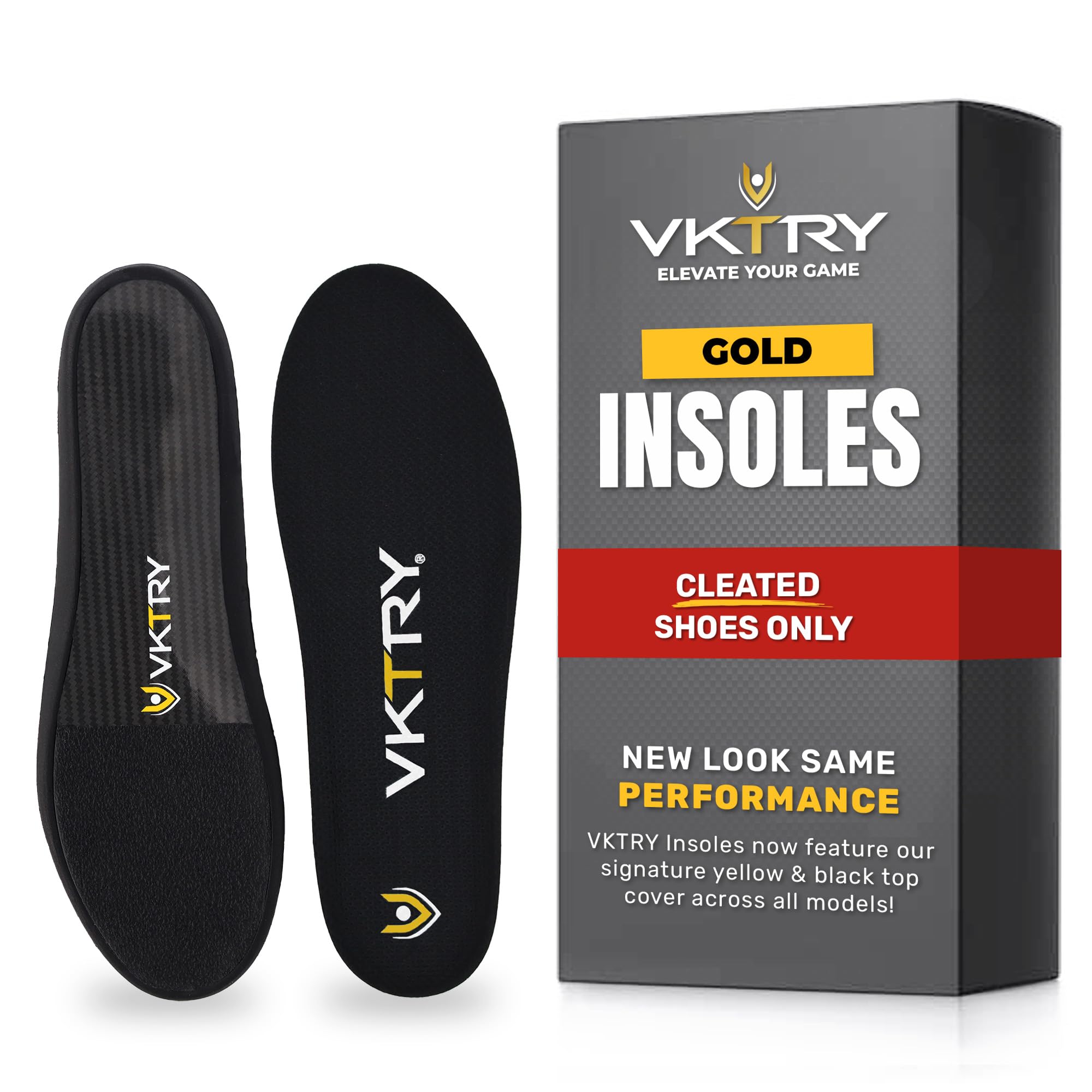 VKTRY Gold for Cleated Shoes - Carbon Fiber
