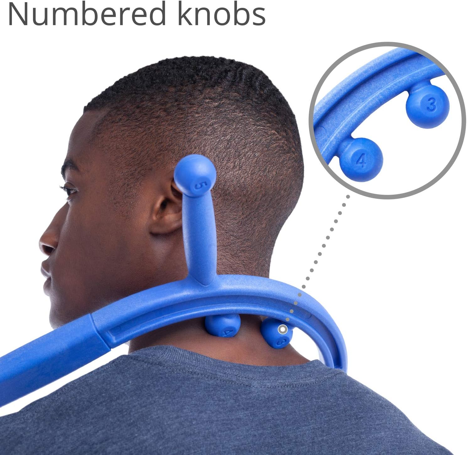 Body Back Buddy Elite (Upgraded 2020 Version) Back Massager, Handheld Massage Stick, Trigger Point Massage Cane, Full Body Muscle Pain Relief (Blue): Health & Personal Care