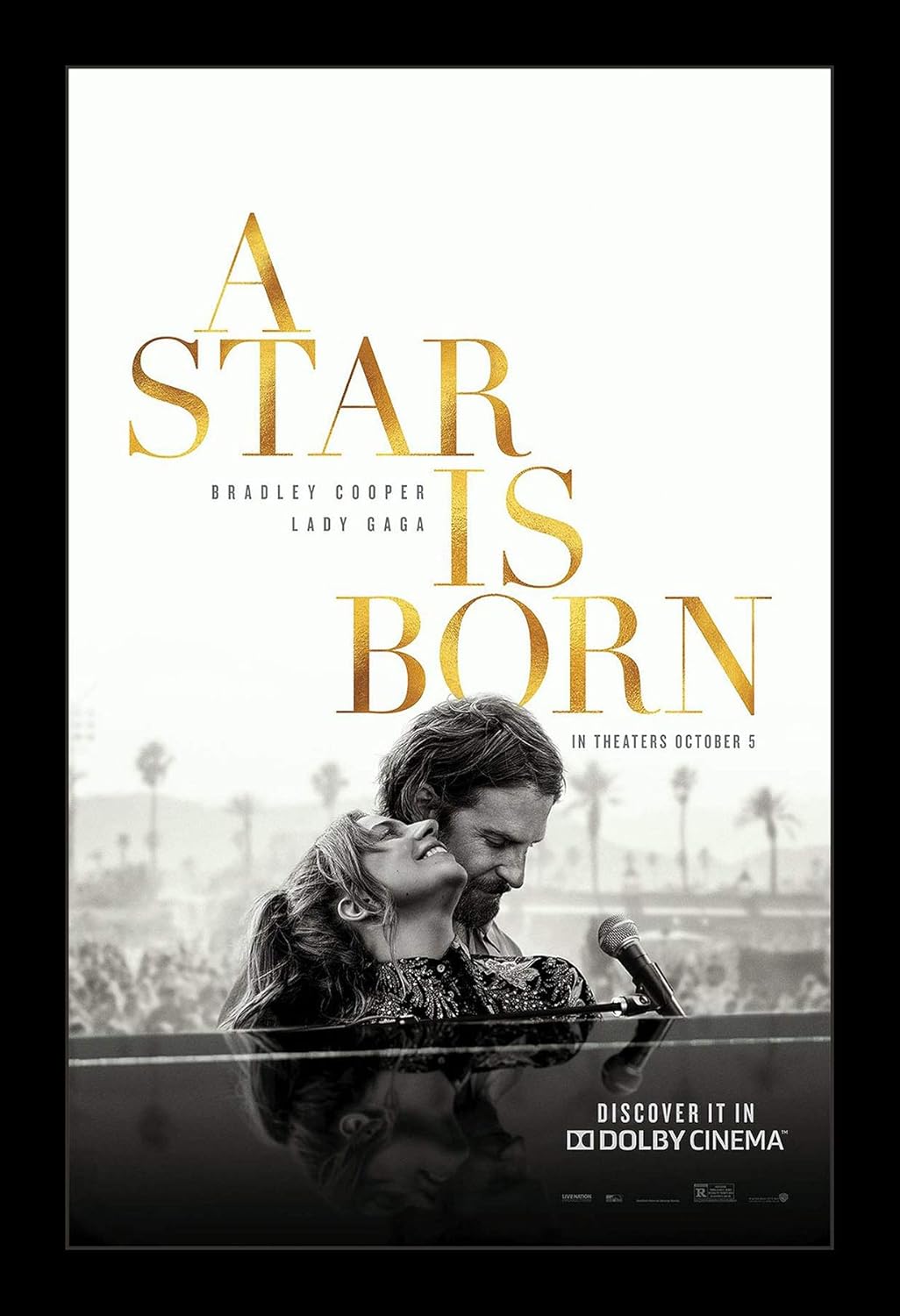 Wallspace 11x17 Framed Movie Poster - A Star is Born