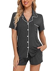 Pjmlifecoco Womens Button Down Pajama Sets Soft