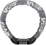 SPGOOD Bike Lock 830mm 5-Digit Resettable Combination 14 Colors Grey