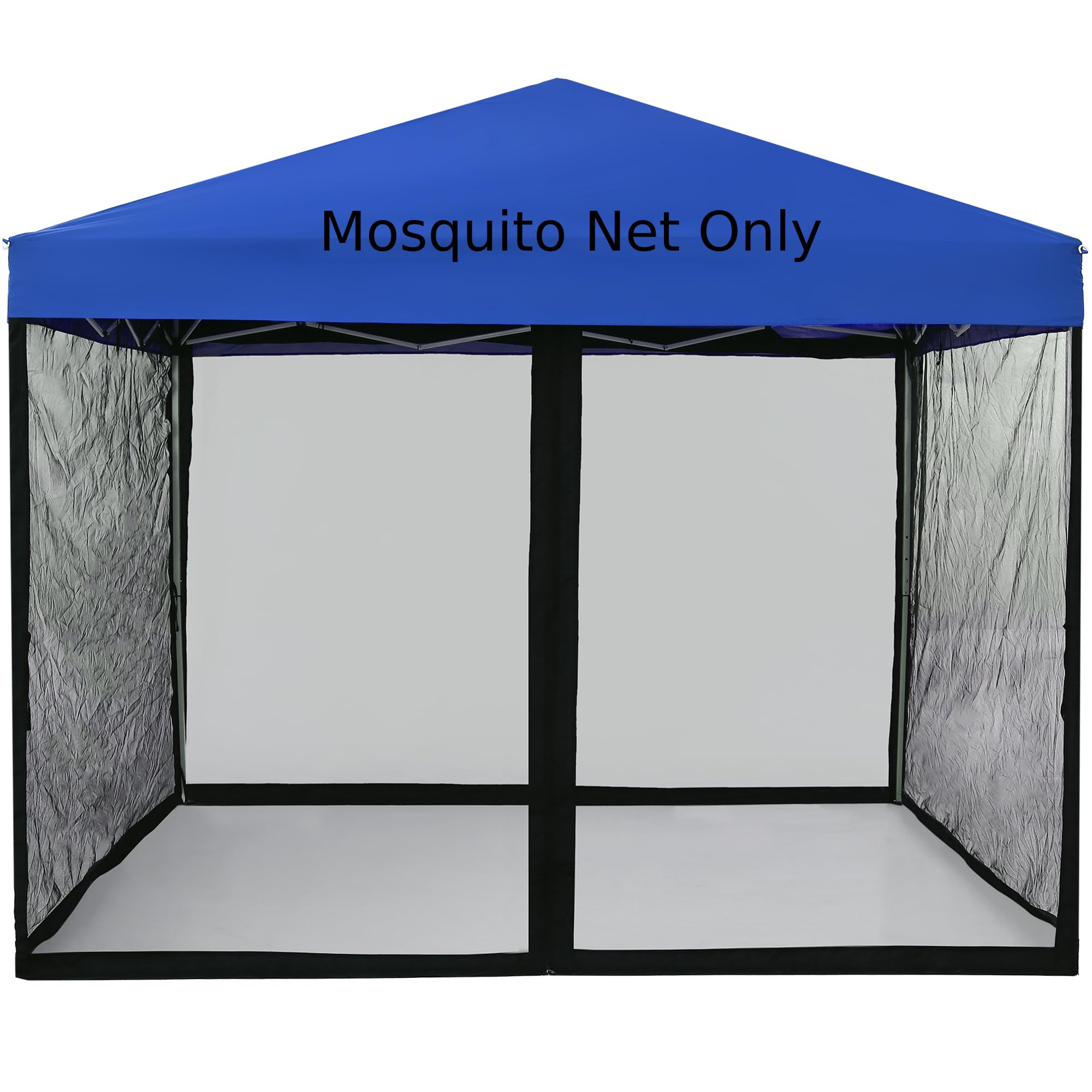 Photo 1 of IJIALIFE Mosquito Net with Zipper for 10' x 10' Patio Gazebo Canopy and Tent, Zippered Mesh Sidewalls Screen Walls for Outdoor Camping and Garden (Black, Mosquito Net Only)