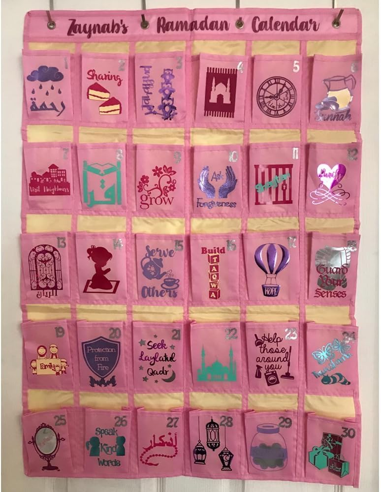 Ramadan Advent Countdown Calendar - Perfectly Pink - Personalised