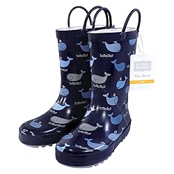 Hudson Baby Kids Rain Boots, Whaley Awesome, 10 US