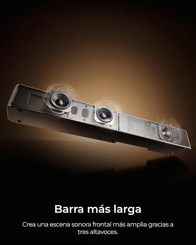 Sistema de Som Surround 5.1 com Dolby Atmos e Subwoofer Sem Fios