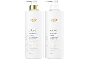 Dove Intensive Repair Shampoo & Conditioner for Damaged Hair, with Liquid Bio-Protein Care technology, 530mL(1 Shampoo + 1 Co
