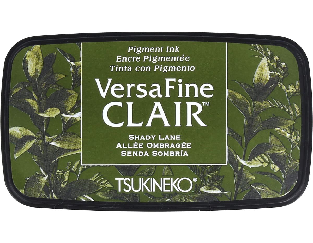 Tsukineko VF-CLA-552 Shady Lane Versafine Clair Ink Pad, Synthetic Material, Green, 5.6 x 9.7 x 2.3 cm