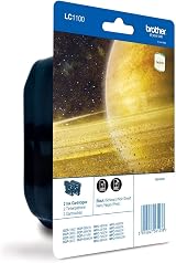 Brother LC-1100BK Black Ink Cartridge Twin Pack Standard Yield 2pk Brother view 2
