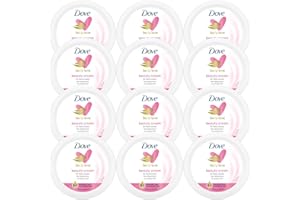 Dove Lotion, Beauty Cream - Light, Fast-Absorbing Face and Body Cream for Normal to Dry Skin, 24-Hour Moisture, Travel Size, 2.53 Fl Oz (Pack of 12)