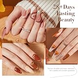 Modelones Gel Nail Polish Set 6 Colors Nude Brown Soak Off Glitter view 2