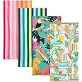 Dock & Bay Beach Towel - Quick Dry, Sand Free - Compact, Lightweight - 100% Recycled - Includes Bag - Havana Cabana - Set of 4 - Extra Large (200x90cm, 78x35)