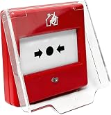 EVOGES Hinged Clear Call Point Cover 6 Pack compatible with Eaton Menvier view 1