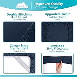 DREAMCARE King Size Sheets Set – 6 pcs Cooling