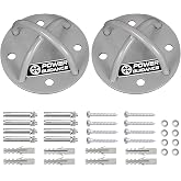 POWER GUIDANCE Wall and Ceiling Mount Bracket for Suspension Straps, Gymnastic Rings, Yoga Swings &amp; Hammock Resistance Band Battle Rope