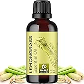 Pure Refreshing Lemongrass Essential Oil - Aromatherapy Lemongrass Oil for Hair Nails and Skin Plus Potent Natural Aromatic E