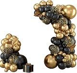 Balloon Garland Black Gold Arch Kit 110pcs Latex Balloons Confetti Bar view 8