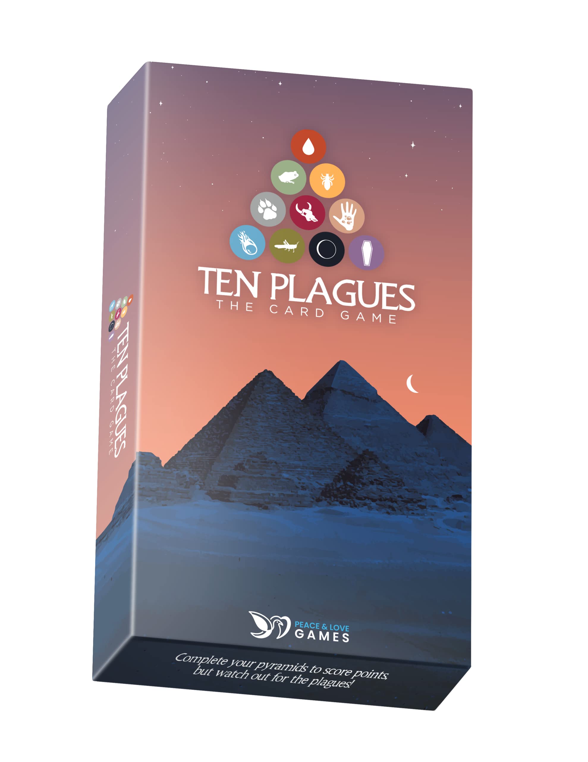 Ten Plagues Card Game – Passover Family Game for Seder Night | Jewish Holiday Card Game | Afikomen Gift Idea | Shabbat Friendly | 2–4 Players