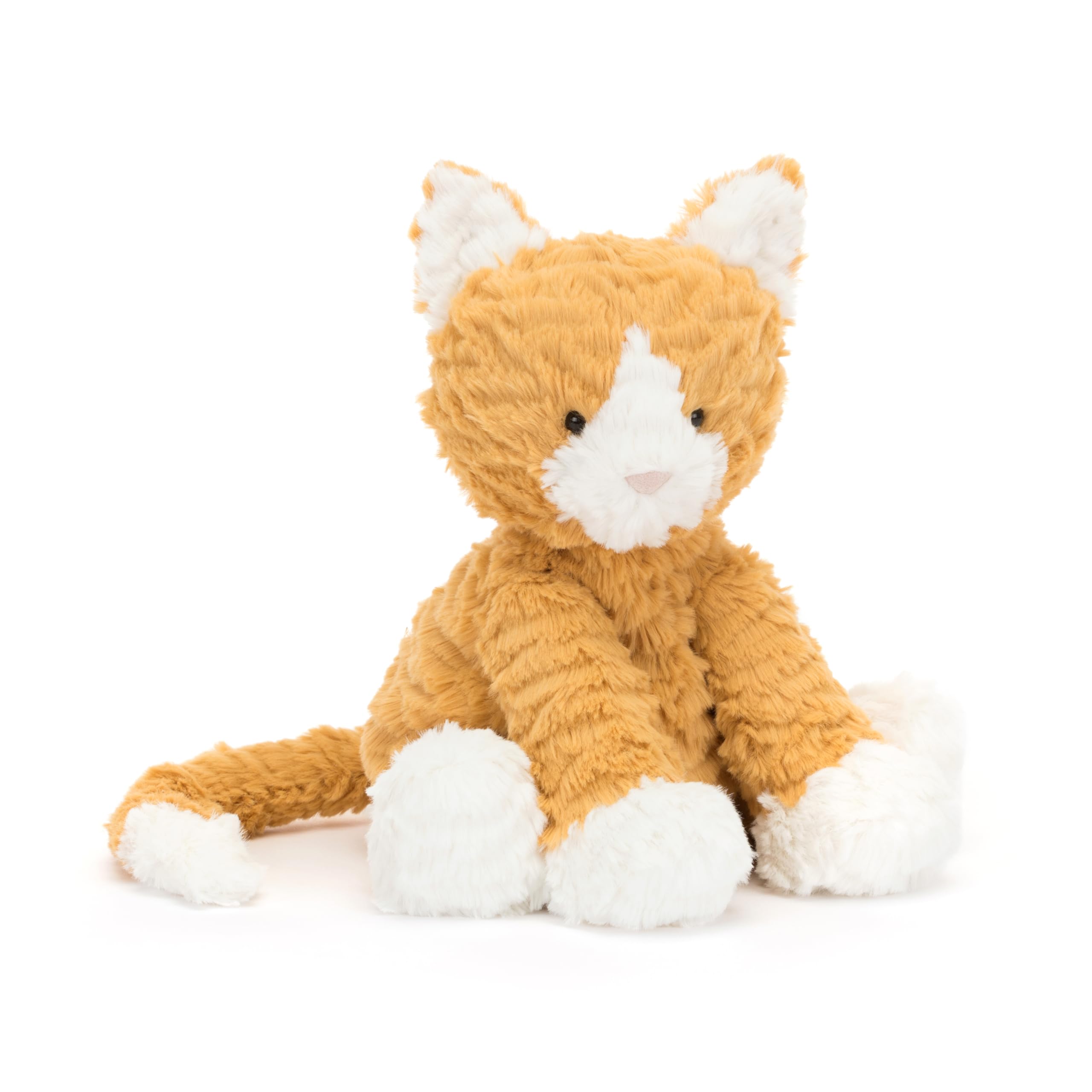 Jellycat Fuddlewuddle Ginger Cat Stuffed Animal, 9 inches | Cats and Kittens Plush Toy | Classic Children's Gift