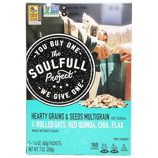 THE SOULFULL PROJECT HOT CEREAL – CASE OF 6 – 7 OZ
