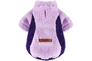 WANSOMMY Dog Sweaters for Small Dogs Girl Small Dog Sweater Dog Christmas Sweater Dog Clothes Cat Sweater Dog Sweaters for Small Dogs Male Xs Dog Sweater Fleece Dog Sweater (Small)