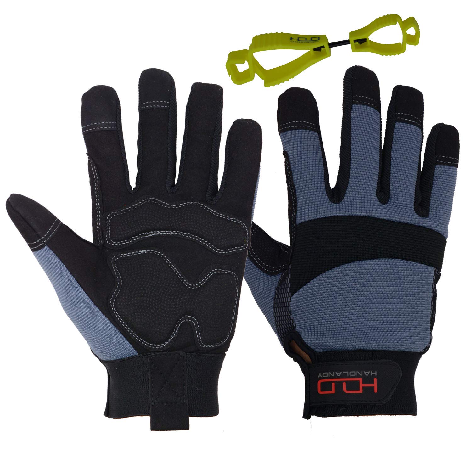 HANDLANDY Anti Vibration Safety Work Gloves for Men Women, Breathable