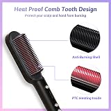 VKK Hair Straightener Brush 5 Temp Settings PTC Fast Heat Anti-Scald Comb view 5