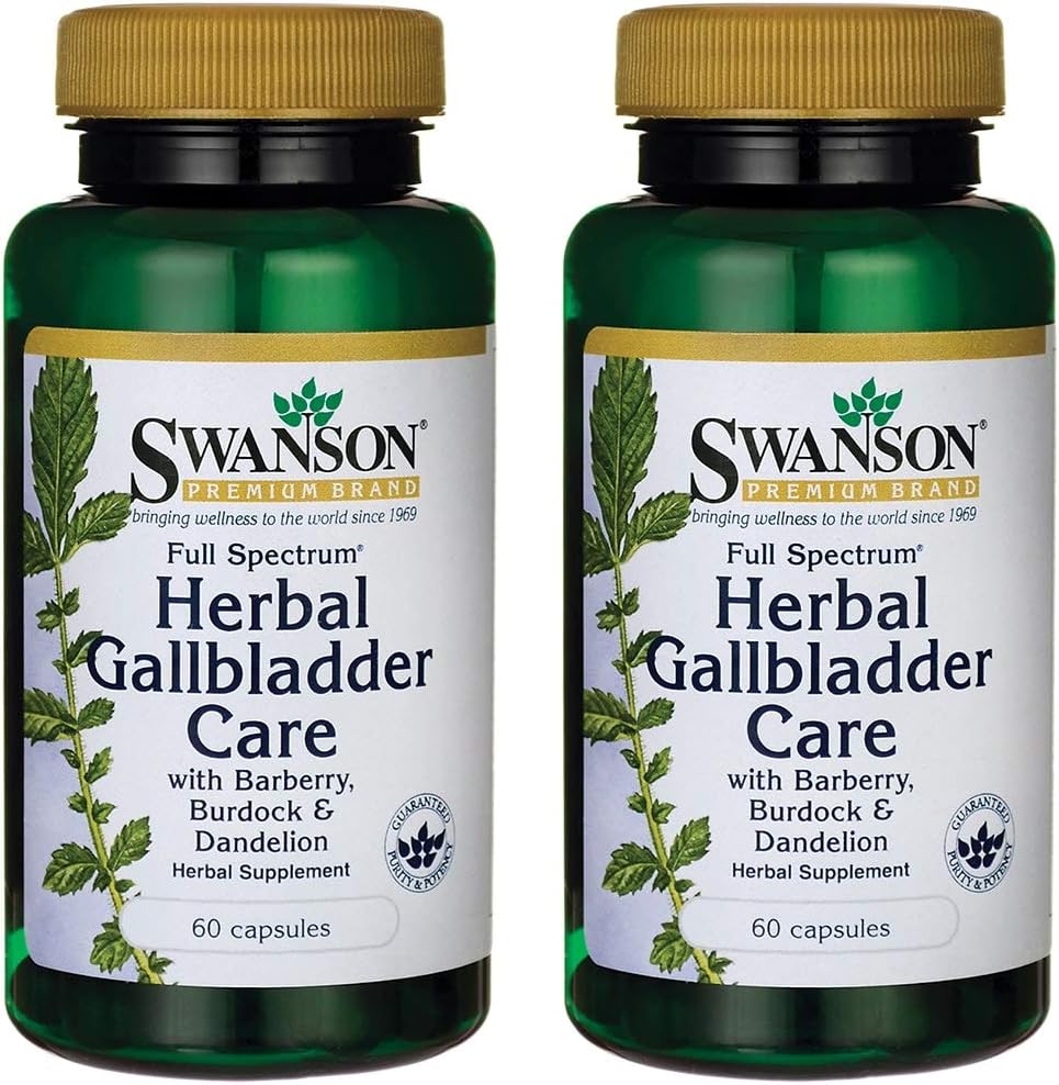 Swanson Full Spectrum Herbal Gallbladder Care 60 Capsules (2 Pack)
