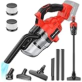 CAMXTOOL Cordless Vacuum for Milwaukee M18 Battery, Handheld Vacuum Cleaner for Home Pet Hair Car, 5-in-1 Portable Shop Vac with 2 Washable HEPA Filter, 4 Multi Nozzle (Battery Not Included)