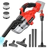 CAMXTOOL Cordless Vacuum for Milwaukee M18 Battery, Handheld Vacuum Cleaner for Home Pet Hair Car, 5-in-1 Portable Shop Vac with 2 Washable HEPA Filter, 4 Multi Nozzle (Battery Not Included)