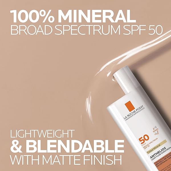 LA ROCHE-POSAY ANTHELIOS TINTED SUNSCREEN SPF 40+, BROAD SPECTRUM SPF + ANTIOXIDANTS, TITANIUM DIOXIDE & ZINC OXIDE SUNSCREEN, 4 FLEXIBLE SHADES WITH NO WHITE CAST, OIL FREE & OXYBENZONE FREE