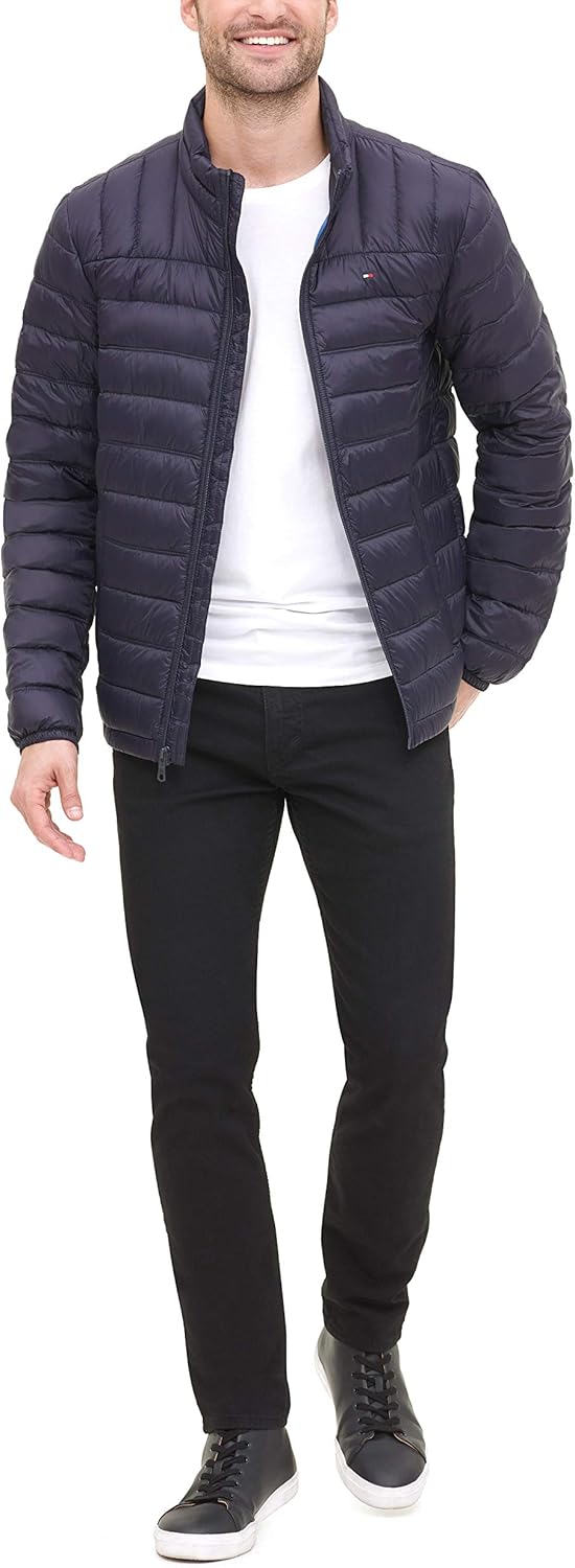 Tommy Hilfiger mens Packable Down Puffer Jacket at  Men’s Clothing store