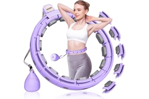 GAOKOWEI Smart Silent Weighted Hula Circle，Infinity Fitness Hoop for Adults Adjustable 30"-50" Exercise Hoop for Weight Loss，Hula Fitness Hoops Suitable for Women and Beginners