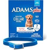 ADAMS Plus Flea &amp; Tick Collar for Dogs, 7-Month Prevention, 1 Count | Flea collar for dogs large, water-resistant, adjustable fit