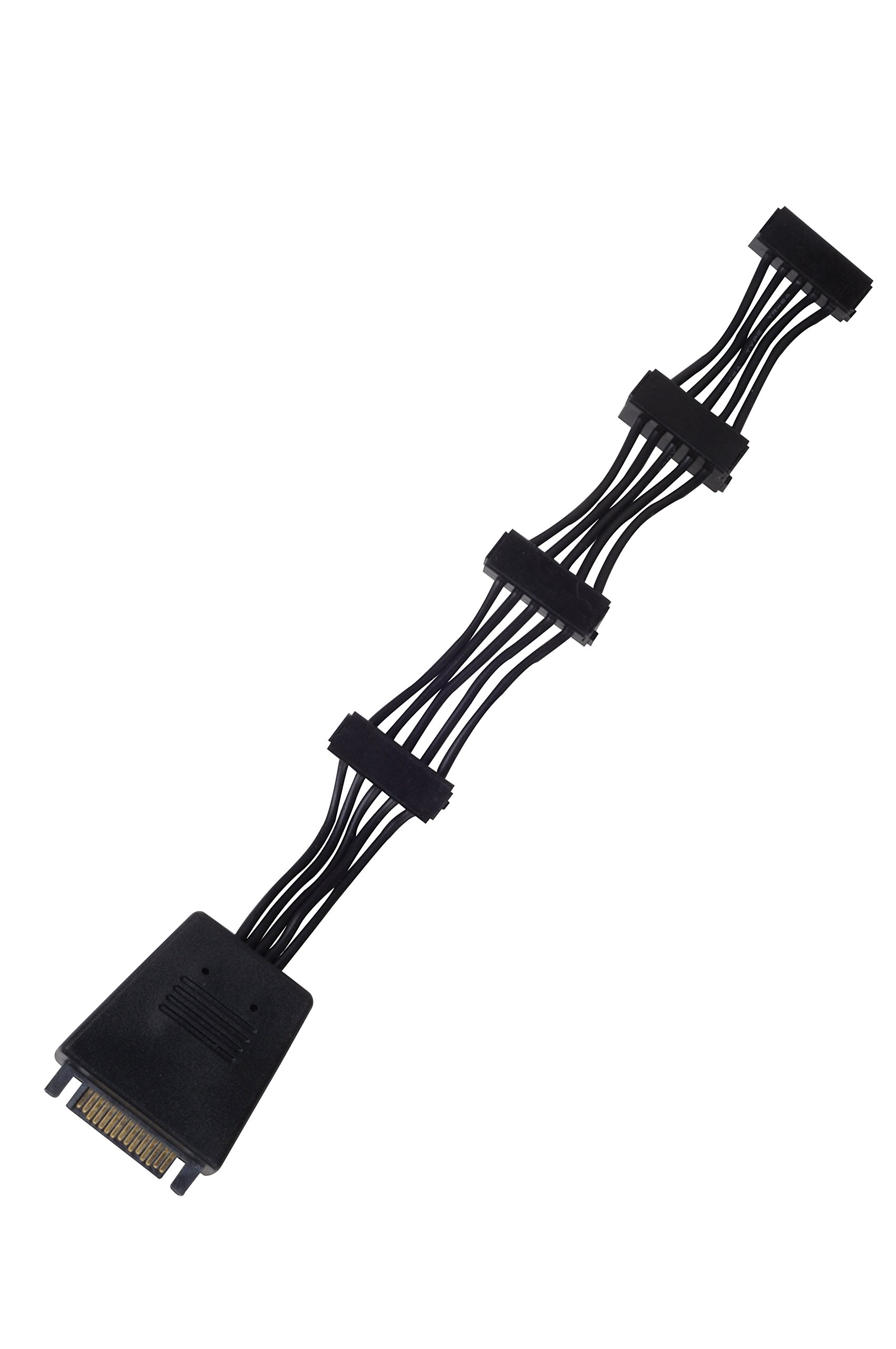 SilverStone SST-CP06-E4 - One to Four SATA Connectors Adapter (Super Flexible) Cable, two 2200µF capacitors