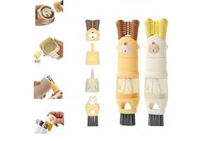 ZXiaJUMCR 5-in-1Cup Lid Gap Cleaning Brush Set, Multifunctional Insulation Bottle Cleaning Tools，Cup lid Cleaning Brush, Cup Crevice Cleaning Tools，Water Bottle Cleaner Brush. (2 Pcs)