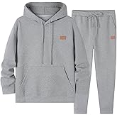 JMIERR Mens 2 Piece Jacquard Sweatsuit Outfits Hoodie Sweatshirt & Joggers Sweatpants Set Tracksuit