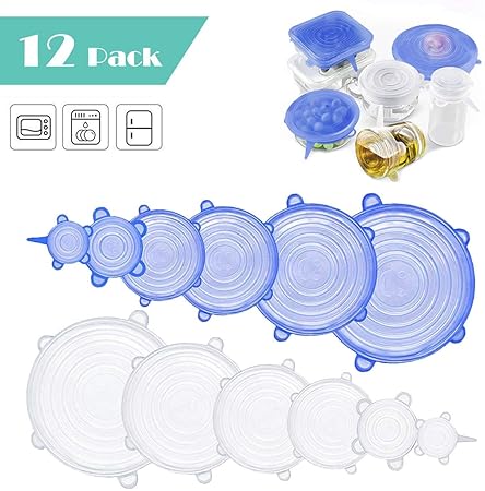 Tapas de tazón elástico de Silicona mágica Tapas ...