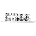Genius Tools US-209M - 9 Piece 1/4" Drive Universal Hand Socket Set (12-Point), Metric 6mm-14mm Sizes, Cr-V Steel