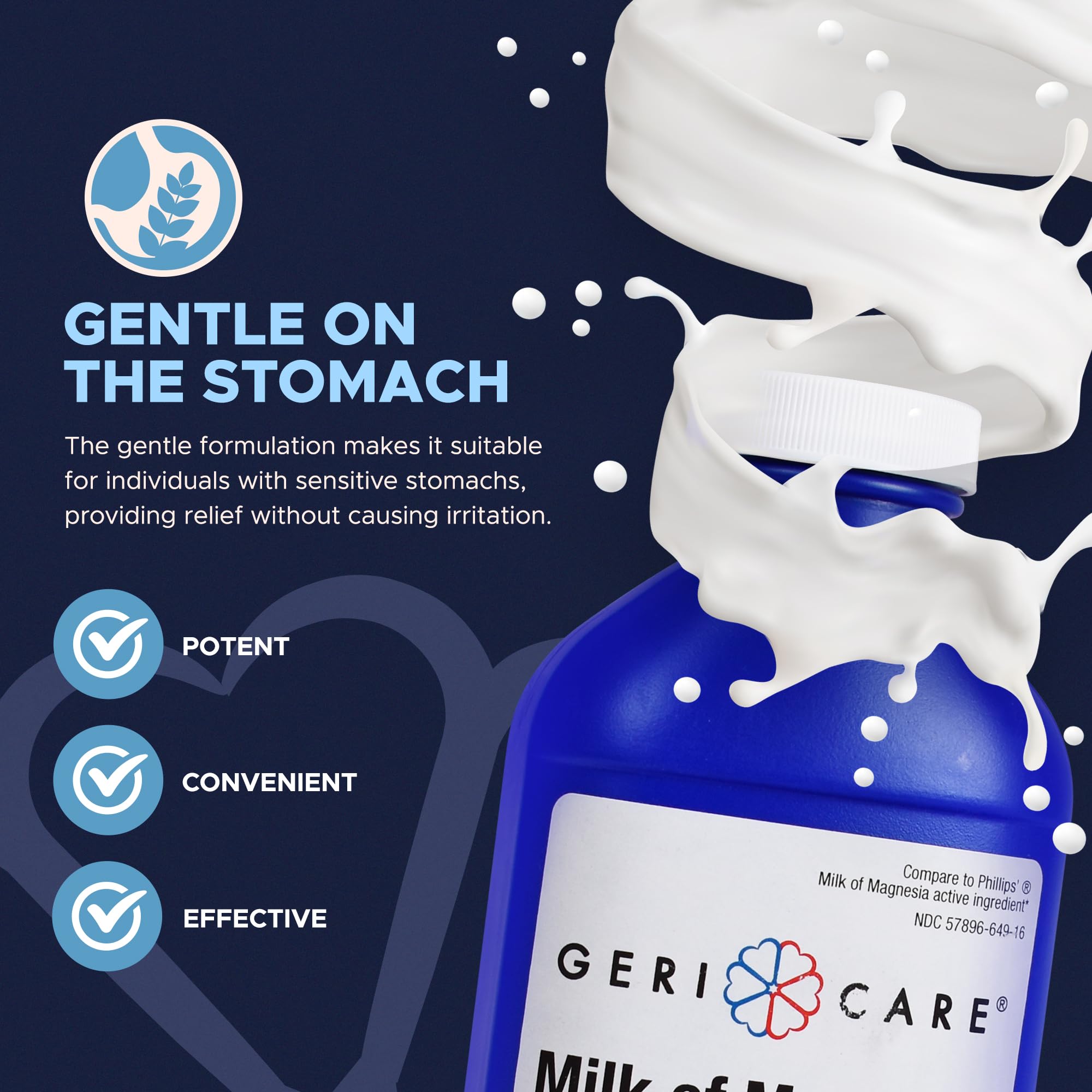 Mua GeriCare Milk of Magnesia, Magnesium Hydroxide 1200mg Fast