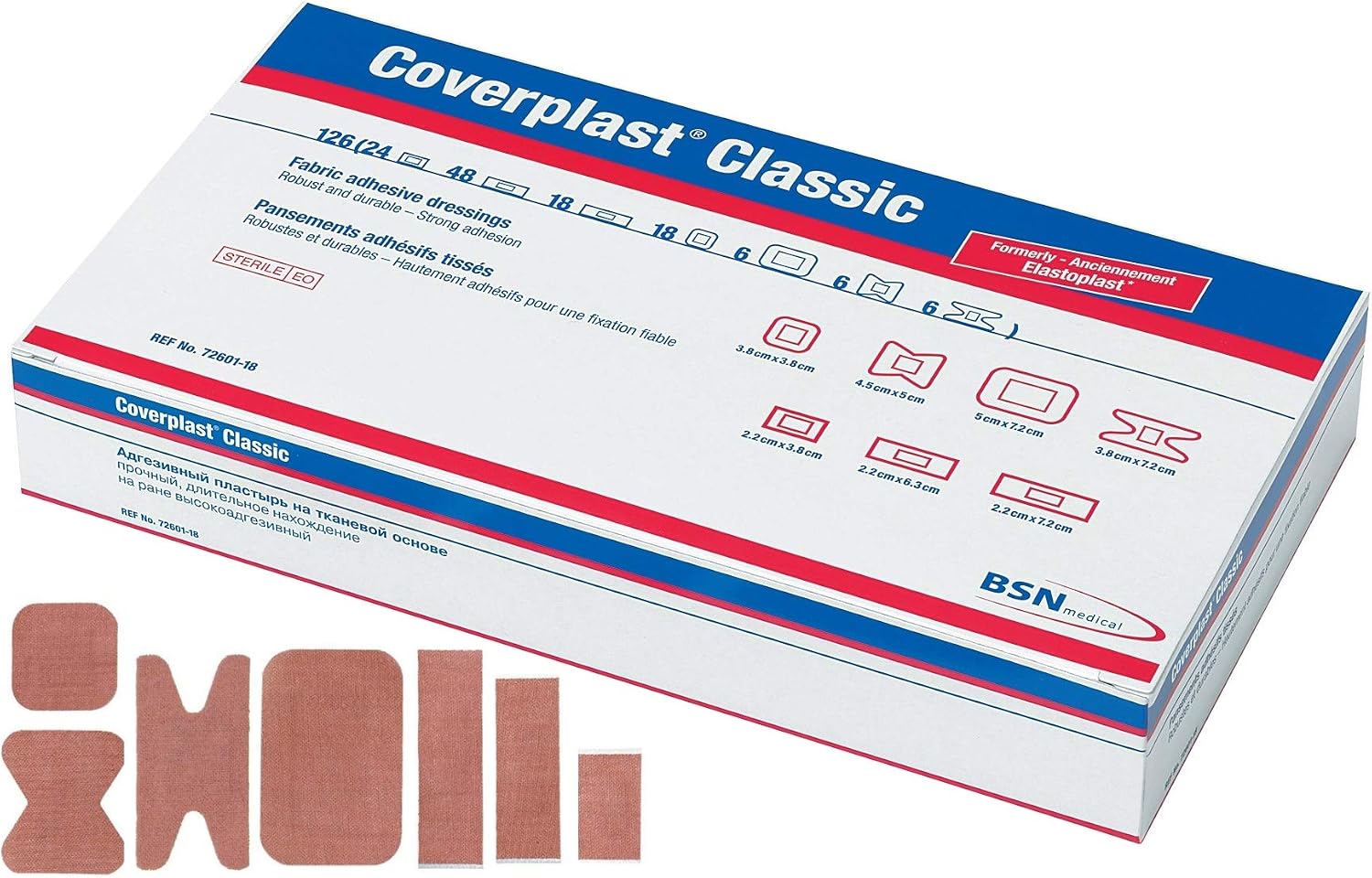 Coverplast Premium Fabric Plasters - Assorted (Pack of 126)