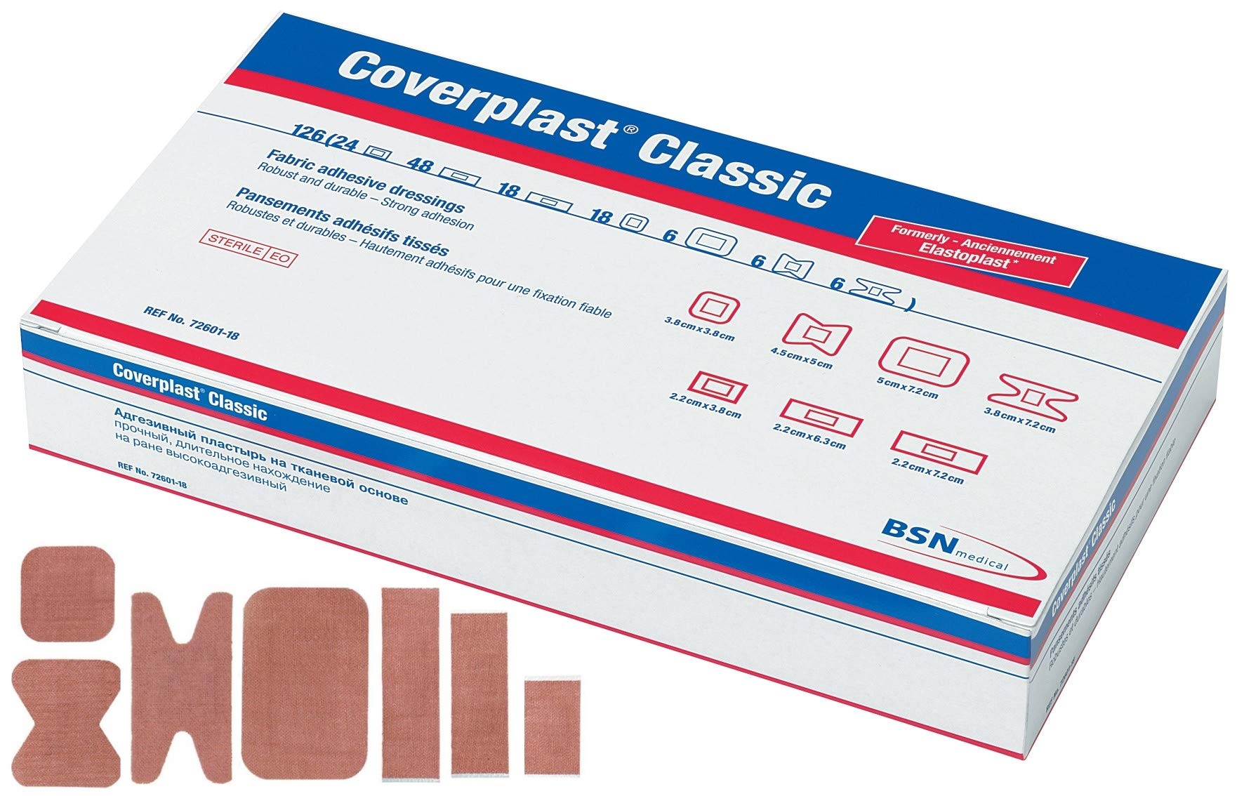 Coverplast Premium Fabric Plasters - Assorted (Pack of 126)