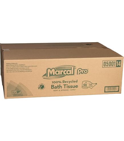 Papier Toilette Recyclé Marcal Pro 2 Couches, 242 Feuilles Par Rouleau