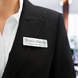 EDSG Personalised Name Badges 1x3in Magnetic Engraved Tags Black Design 1 view 6