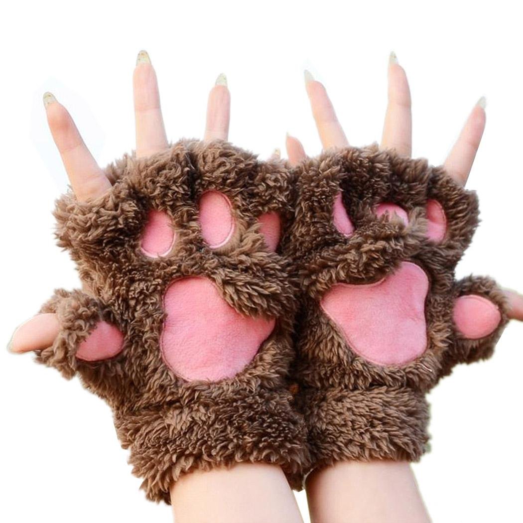 Zeagoo Women's Animal Paw Claw Fingerless Gloves Amazon.co.uk Clothing