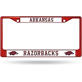 NCAA Arkansas Razorbacks Colored Chrome Plate Frame, Red