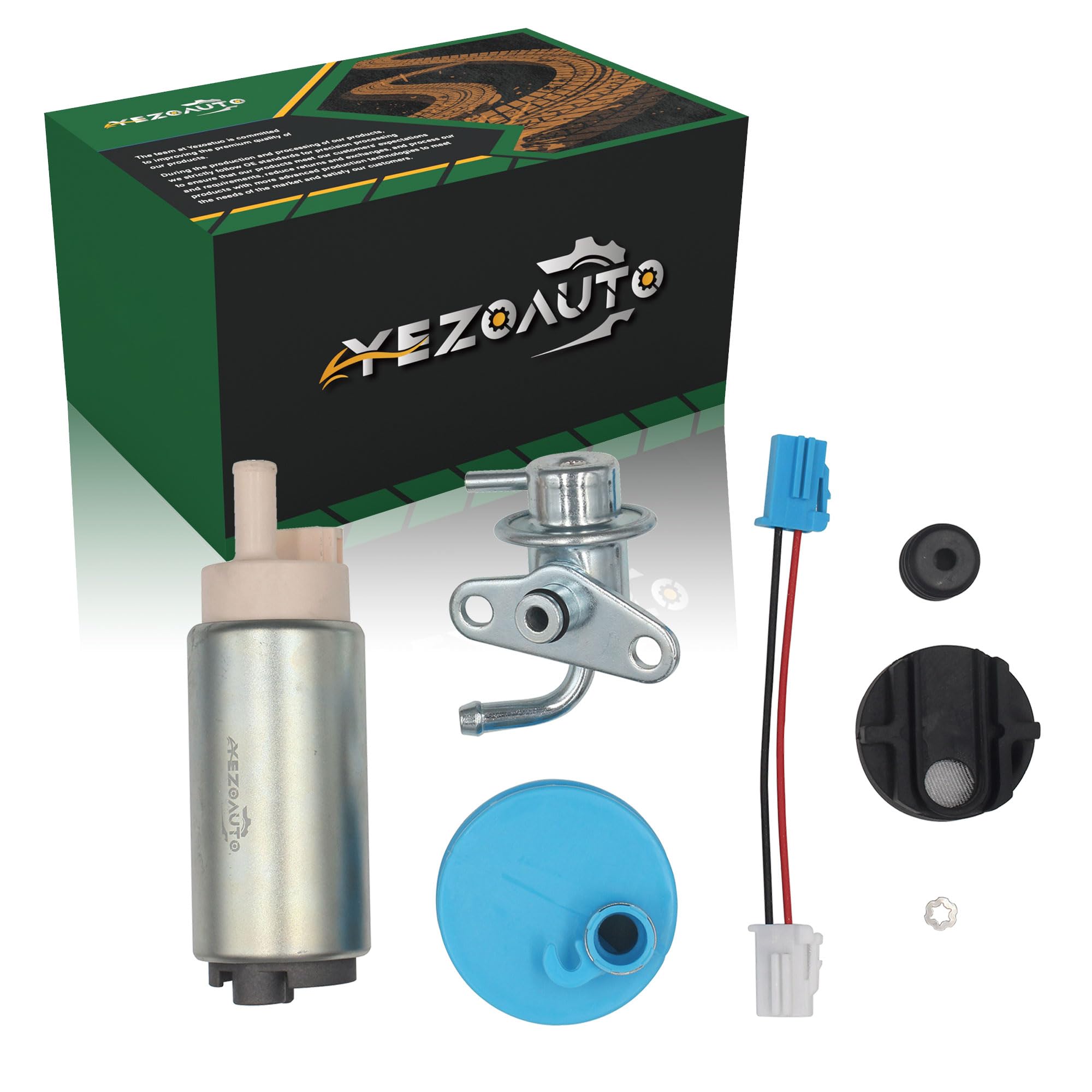 Photo 1 of Yezoauto Fuel Pump with Pressure Regulator and Strainer for Yamaha Outboard F115 HP EFI MODELS 2000-2023 68V-13907-00-00 68V-13907-02-00