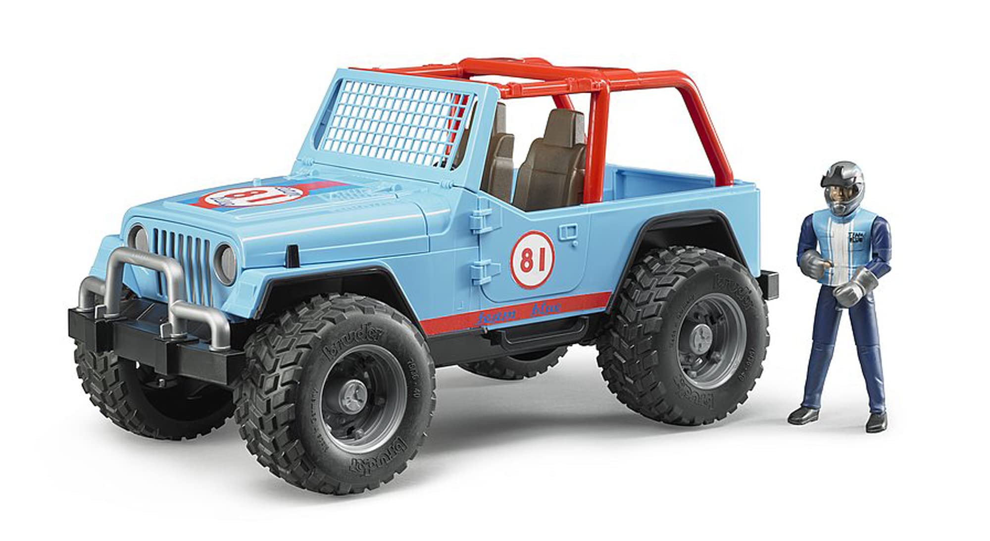 Jeep Wrangler Cross Country Racer with Driver - Team Blue