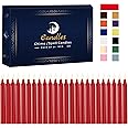 Kunrsug 24 Pack Red Spell Chime Candles – Premium Mini Unscented Taper Candles for Rituals, Prayer, Birthdays, Meditation, Altar, Spells, Chime Candles - 4 Inch Tall - Ideal for Witches